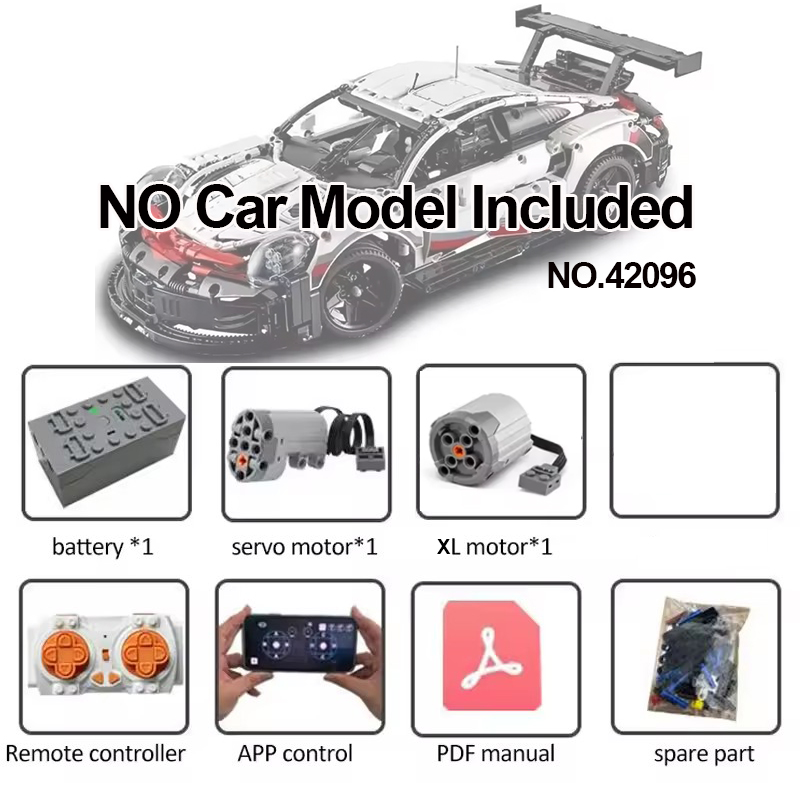 Lego Set Technic - Kit de motor de modificação técnica