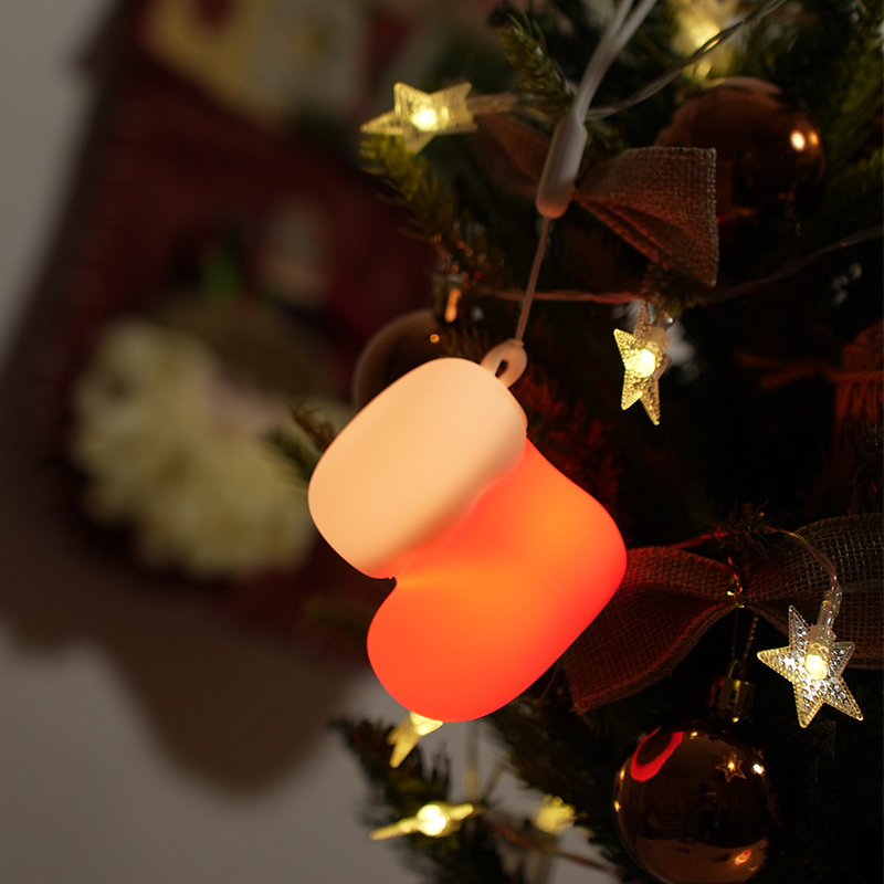 Christmas Stocking Hanging - Enfeite de Natal em silicone para