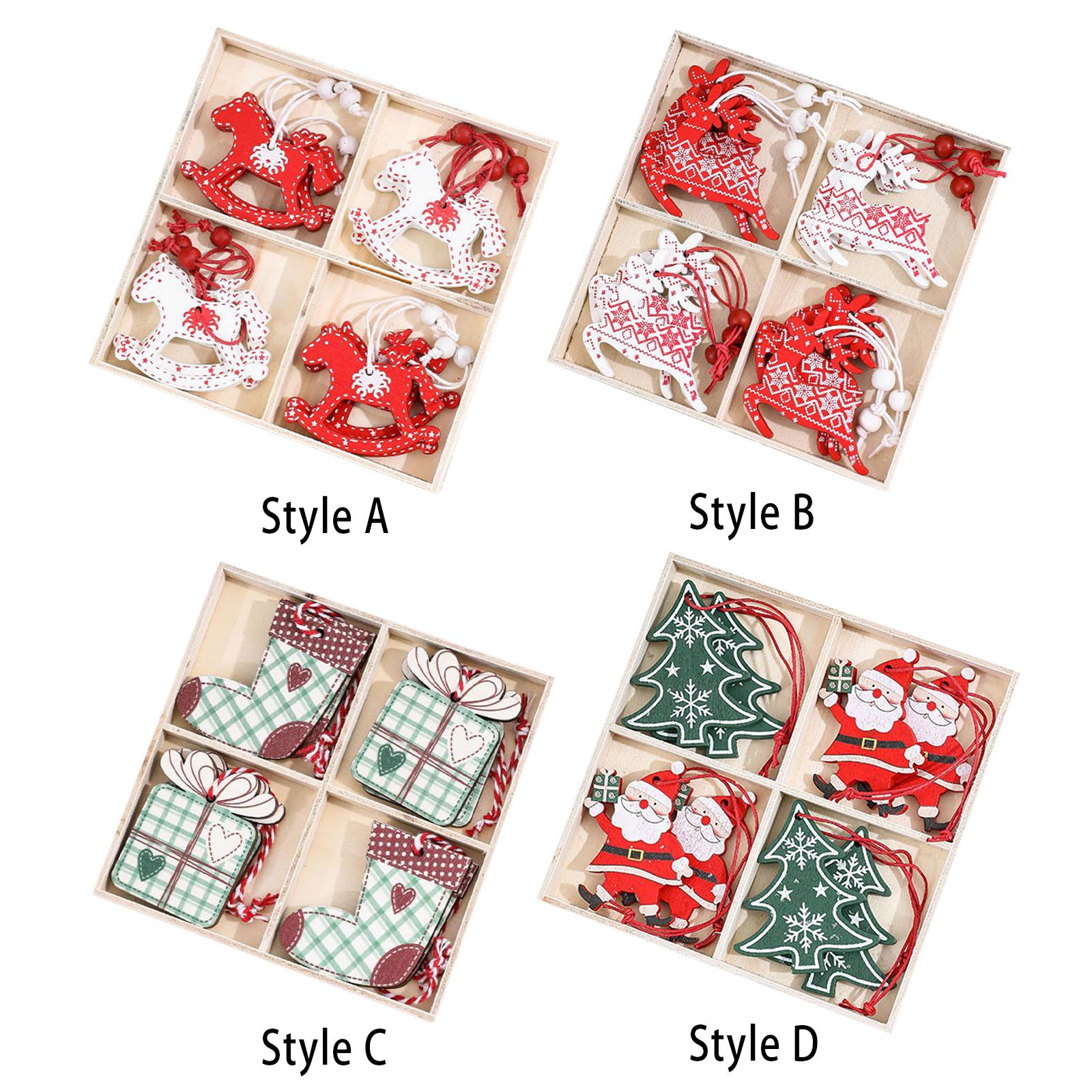 Christmas Stocking Hanging - Enfeite de Natal em madeira, pendente