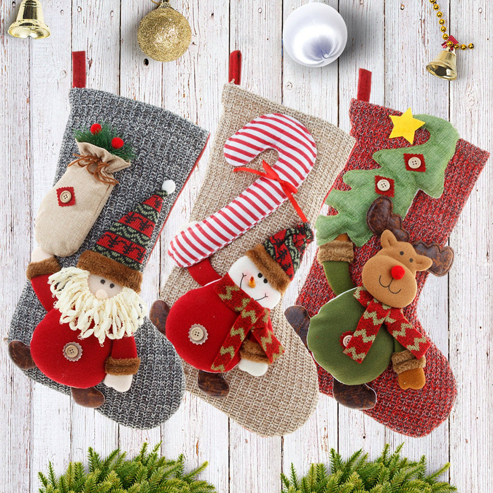 Christmas Stocking Hanging - Meias de Natal, sacos de presente