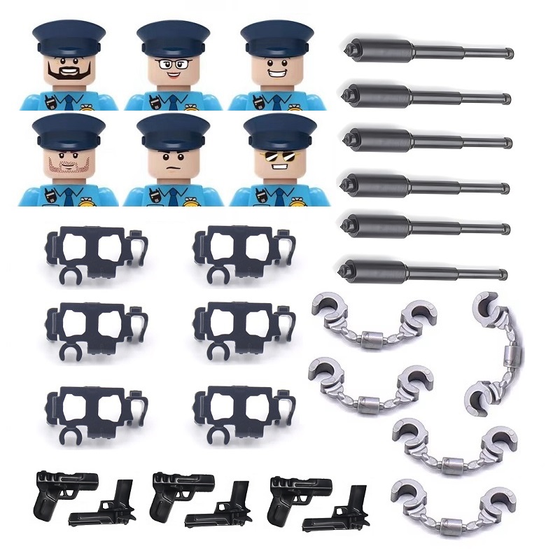 Lego Set City - 6PCS/SET Blocos de Montar Militares MOC