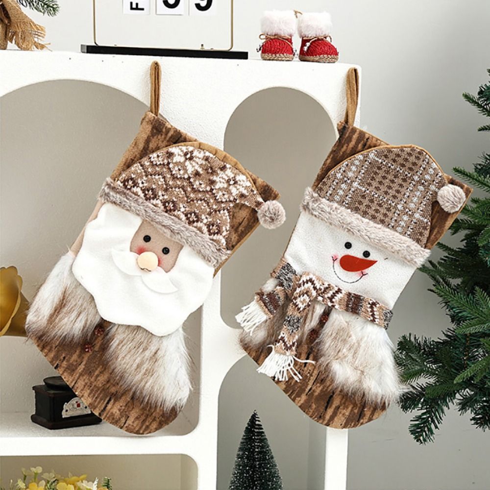 Meias de Natal de Desenho Anim - Christmas Stocking Hanging avaliação e preço