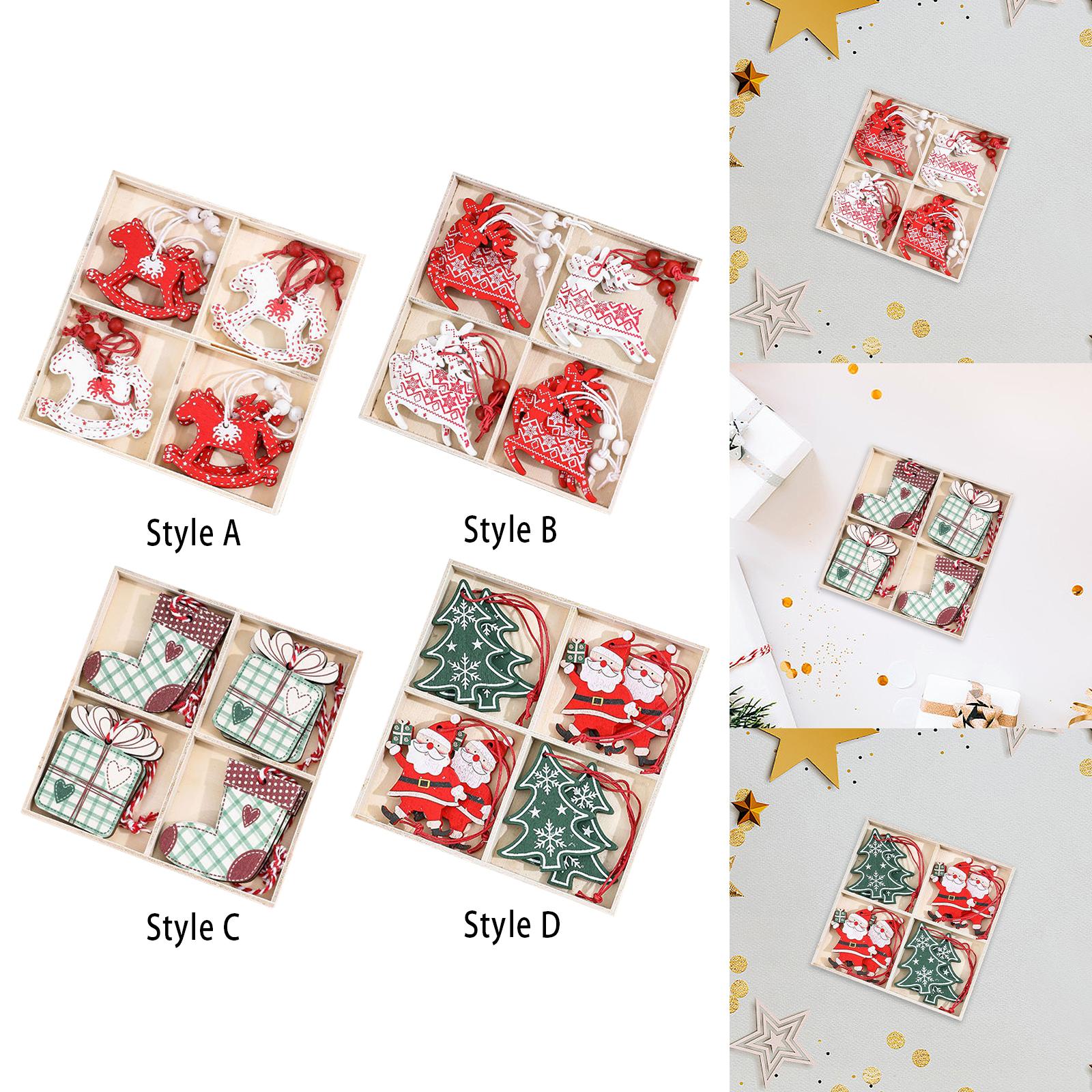 Enfeite de Natal em madeira, p - Christmas Stocking Hanging avaliação e preço