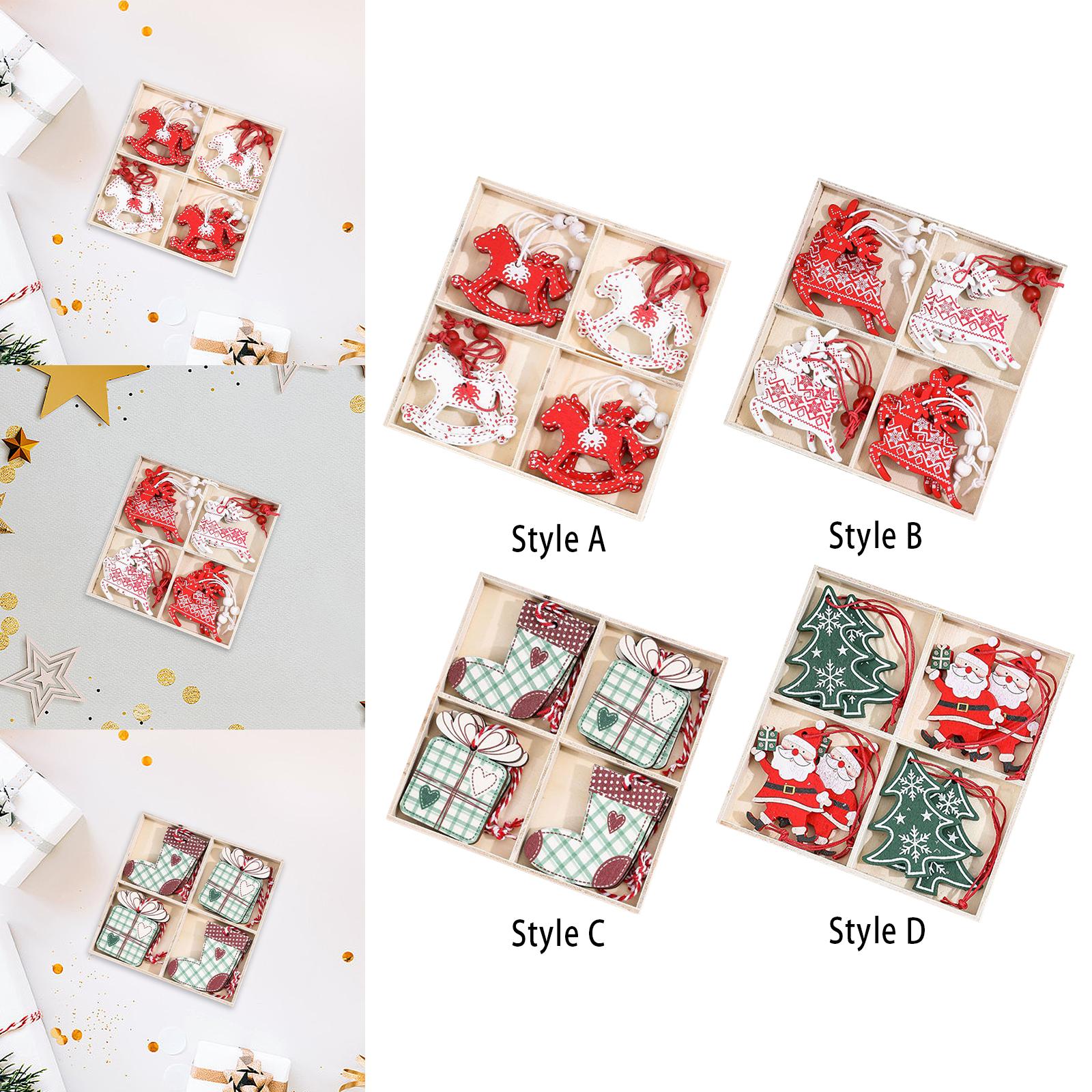 Enfeite de Natal em madeira, p - Christmas Stocking Hanging avaliação e preço