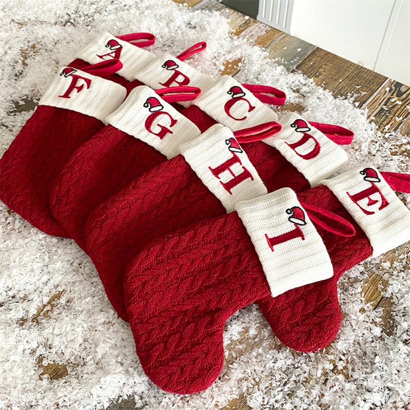 Meias de natal tricô floco de  - Christmas Stocking Hanging avaliação e preço