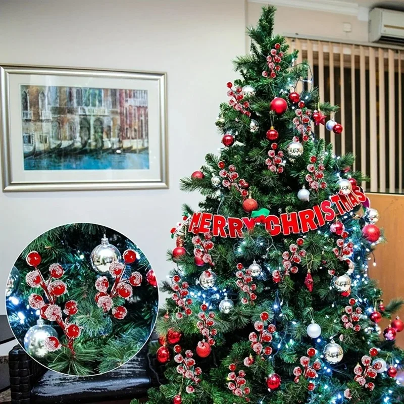 10-200 peças ramos de frutas v - Christmas Tree Artificial avaliação e preço