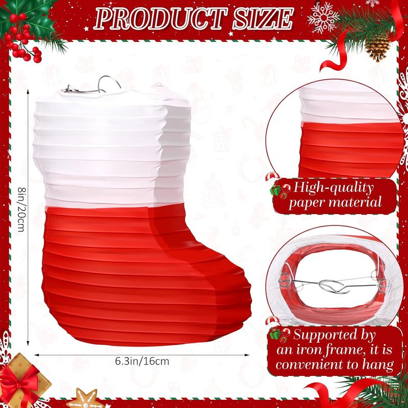 1 unidade de lanternas de pape - Christmas Stocking Hanging avaliação e preço