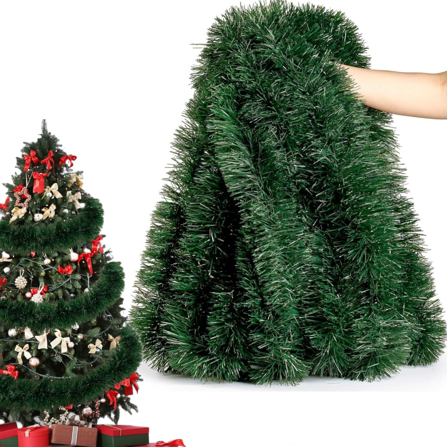 Guirlanda de Natal de 6/14M, D - Tinsel Garland Decoration avaliação e preço
