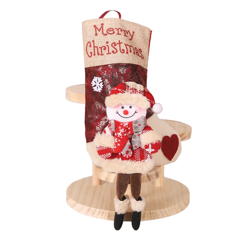 Grande meia de Natal com meia  - Christmas Stocking Hanging avaliação e preço