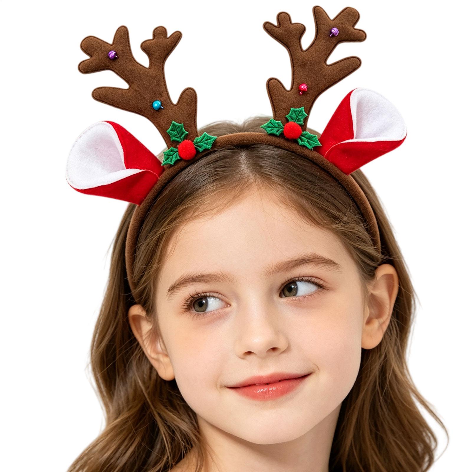 Tiara de Chifres de Rena para  - Reindeer Antlers Headband avaliação e preço