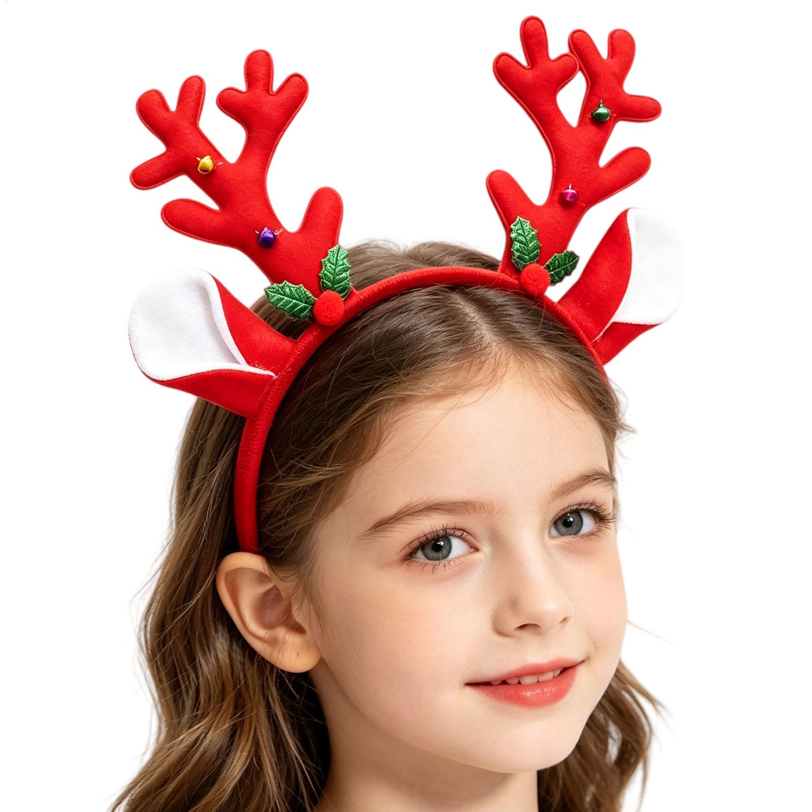 Tiara de Natal com chifres de  - Reindeer Antlers Headband avaliação e preço